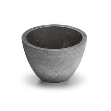 Bathco 00374 - Lavabo da incasso per piano MIRAGE Ø 40 cm pietra/grigio