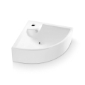 Bathco 0043 - Lavabo mural d'angle OPORTO 64,5 x 47 cm porcelaine/blanc