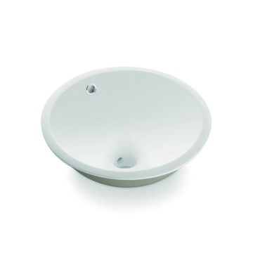 Bathco 0052 - Vasque encastrée CERDENA Ø 38 cm porcelaine/blanche