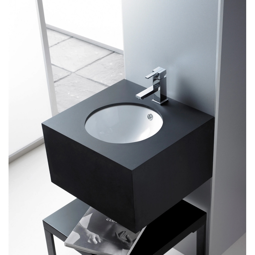 Bathco 0052 - Vasque encastrée CERDENA Ø 38 cm porcelaine/blanche
