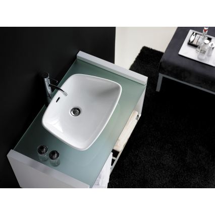 Bathco 0091 - Lavabo à poser ANABEL 50x36 cm porcelaine/blanc