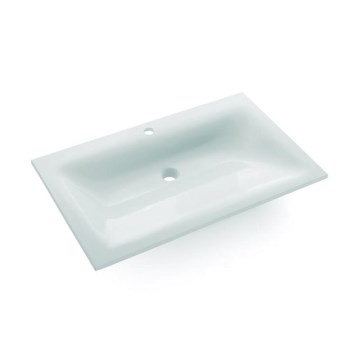 Bathco 0507 - Einbauwaschbecken MONACO 60x50 cm Harz/Weiß