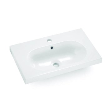Bathco 0516 - Lavabo da incasso ICE 60x35 cm resina/bianco