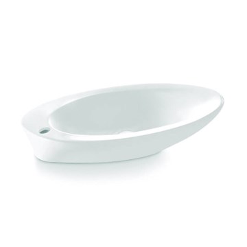 Bathco 4020 - Aufsatzbecken PURE 62x37 cm Porzellan/Weiß