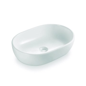 Bathco 4037 - Lavabo da appoggio TOULOUSE 59x41,5 cm porcellana/bianco