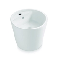 Bathco 4057 - Lavabo da appoggio FLORENCIA Ø 42 cm porcellana/bianco