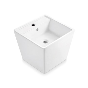 Bathco 4059 - Lavabo da appoggio GENOVA 42x42 cm porcellana/bianco