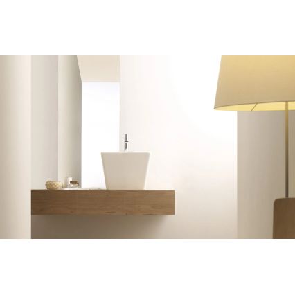 Bathco 4059 - Lavabo da appoggio GENOVA 42x42 cm porcellana/bianco