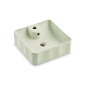 Bathco 4162 - Aufsatzwaschbecken CIRCUS 40 x 40 cm Porzellan/beige