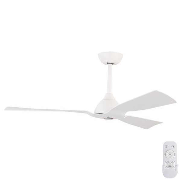 Bathroom soffitto fan diametro 132 cm IP44 bianco + telecomando