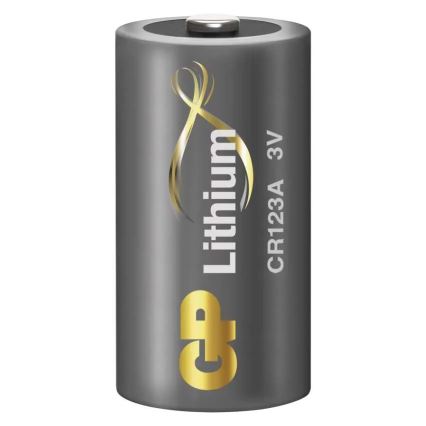 Batteria al litio CR123A GP LITHIUM 3V/1400 mAh