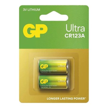 Batteria al litio CR123A GP LITHIUM 3V/1400 mAh