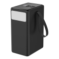 Batterie externe 80 000 mAh, 20 W Power Delivery, 4 ports USB-A et 2 ports USB-C, avec torche LED intégrée et câble USB-C de 1 m, noir