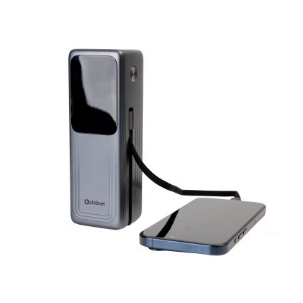Batterie externe avec affichage LED Power Delivery 27000 mAh 3,7V noire