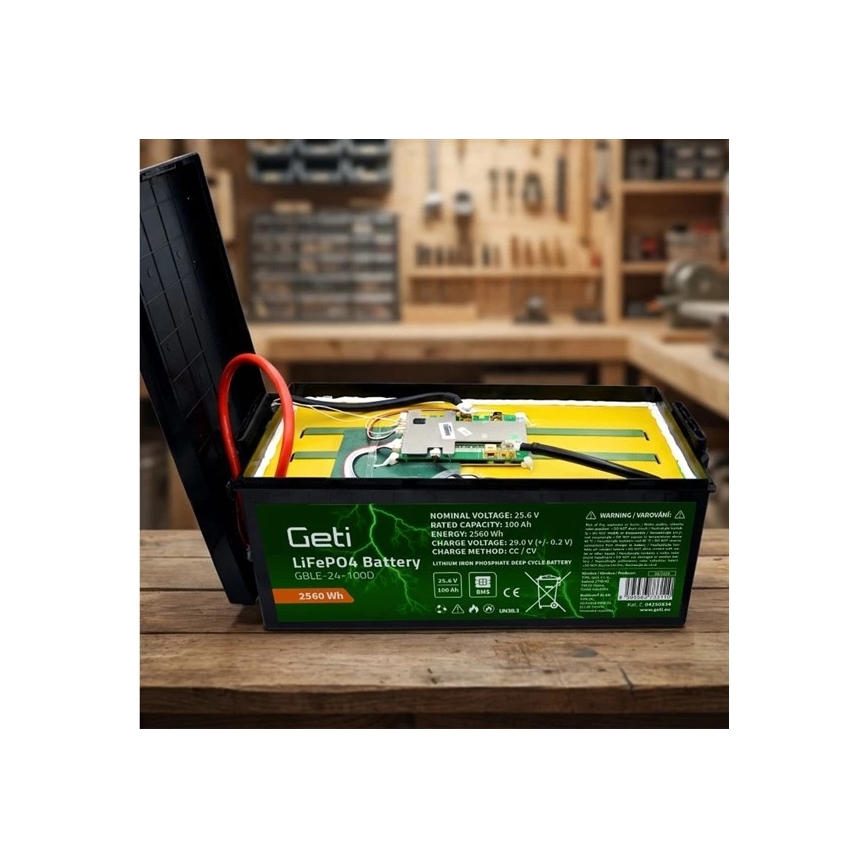 Batterie LiFePO4 25,6 V/100 Ah