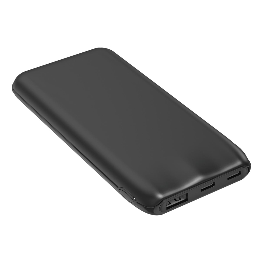 Batterie portative 10000 mAh 10W Power Delivery 2xUSB-C + 1xUSB-A noir