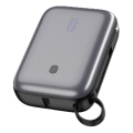 Batterie portative 10000 mAh 20W Power Delivery Compact avec câble USB-C rétractable intégré 1m noir