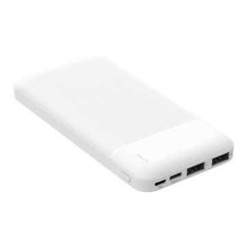 Batterie portative 10000 mAh 3,7V blanche