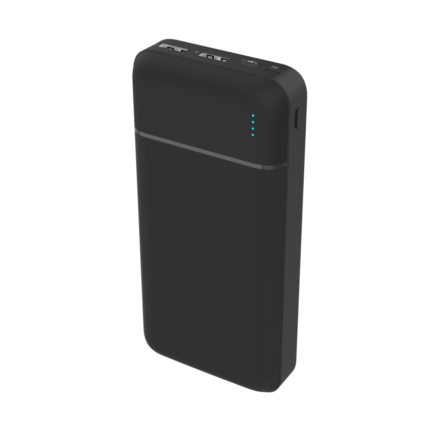 Batterie portative 20000 mAh 3,7V noire