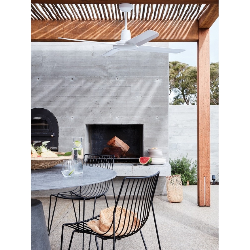 BAYSIDE 213025 - da esterno soffitto ventilatore NAUTILUS IP55 bianco