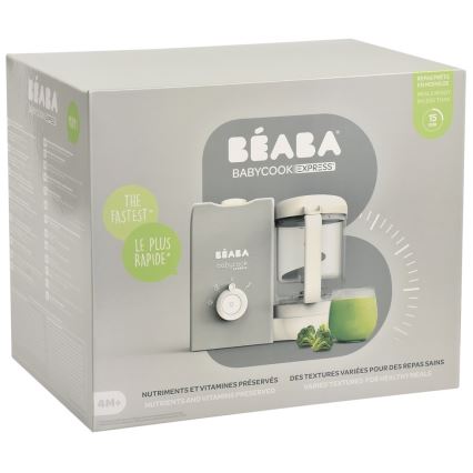 Beaba - 2-in-1 Dampfgarer BABYCOOK EXPRESS grau