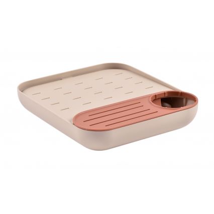 Beaba - Abtropfgestell für Flaschen beige/orange