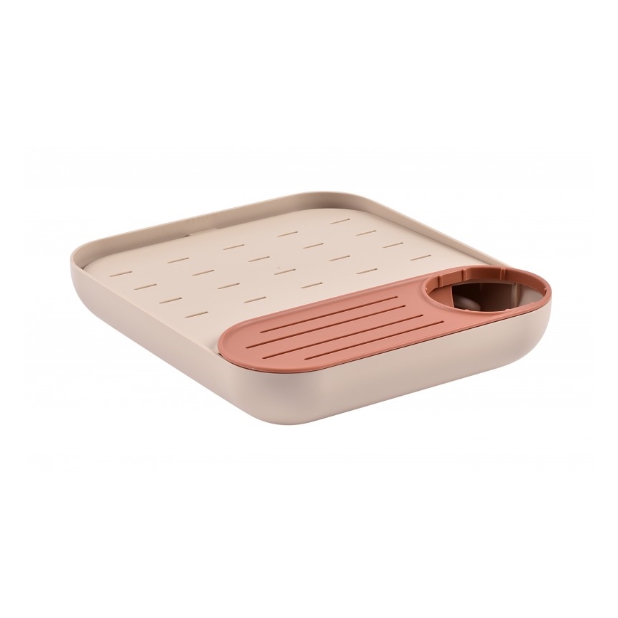 Beaba - Abtropfgestell für Flaschen beige/orange