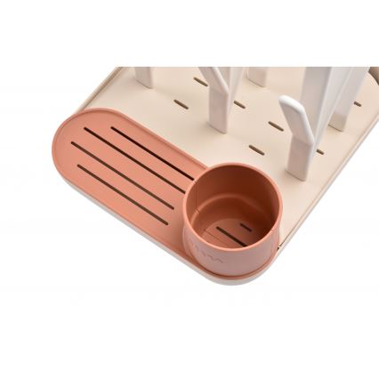 Beaba - Abtropfgestell für Flaschen beige/orange