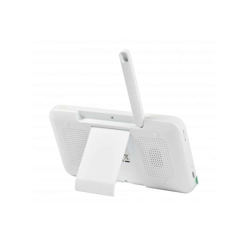 Beaba - Baby monitor intelligente ricaricabile ZEN NIGHT con display 720p, 5V, 4000 mAh, Wi-Fi, bianco