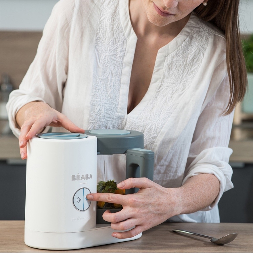 Beaba - Cuocitore a vapore 2in1 BABYCOOK NEO verde/bianco
