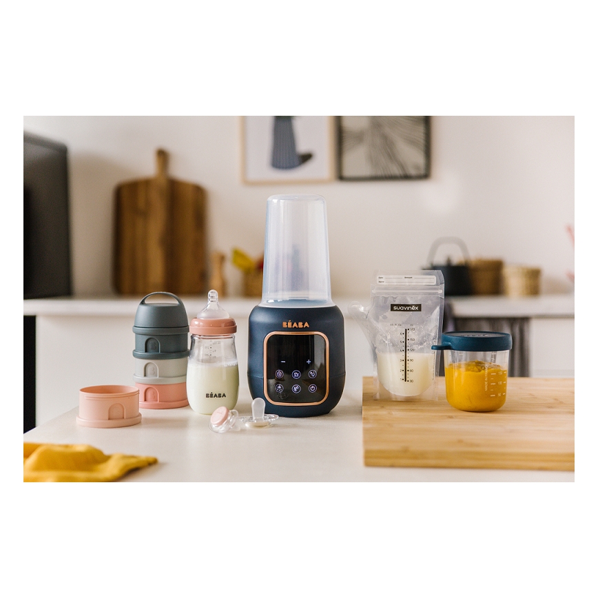 Beaba - Fläschchenwärmer und Sterilisator 5in1 dunkelblau