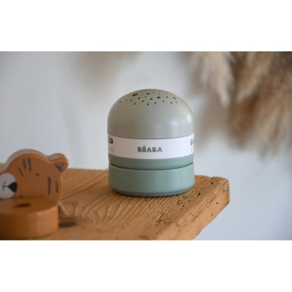 Beaba PIXIE – Projektor mit Melodie, USB (5V), 1300 mAh, grün