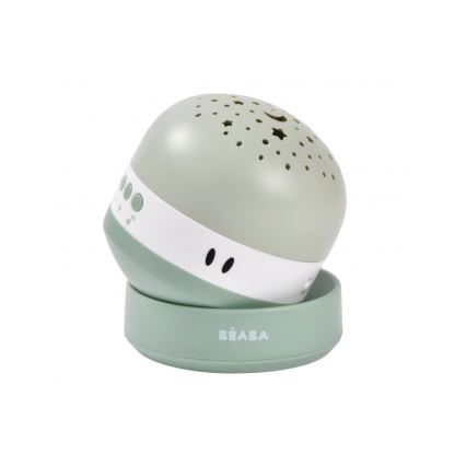 Beaba - Proiettore con melodia PIXIE USB/5V 1300 mAh verde