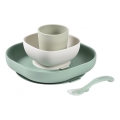 Beaba - Set per la pappa per bambini Verde Salvia, 4 pezzi