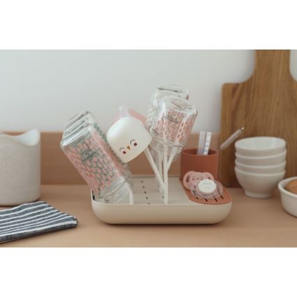 Beaba - Stendibottiglie beige/arancio