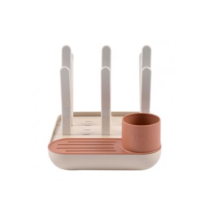 Beaba - Stendibottiglie beige/arancio