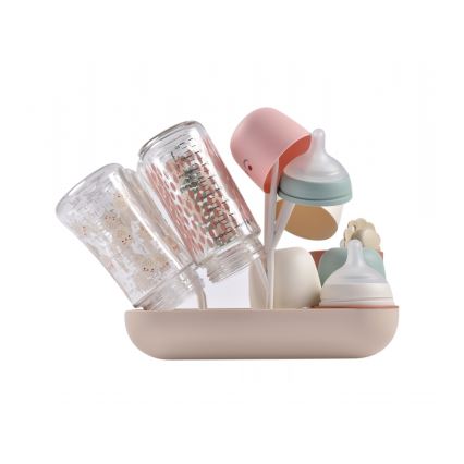 Beaba - Stendibottiglie beige/arancio