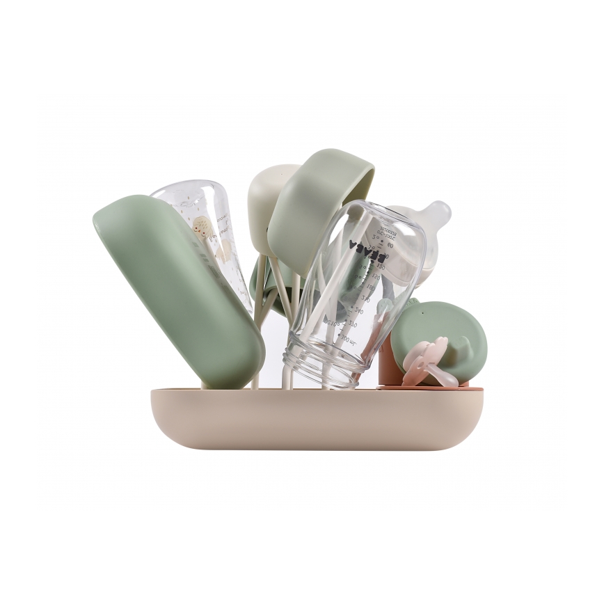 Beaba - Stendibottiglie beige/arancio