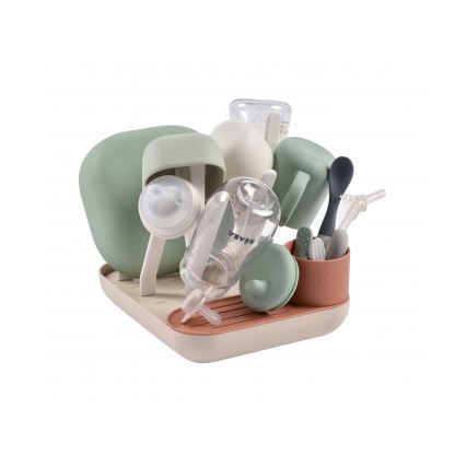 Beaba - Stendibottiglie beige/arancio