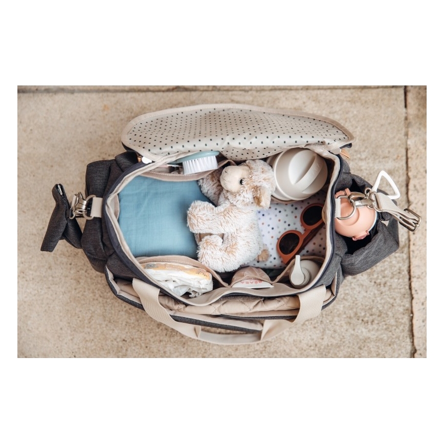 Beaba - Wickeltasche für Kinderwagen SYDNEY grau/beige