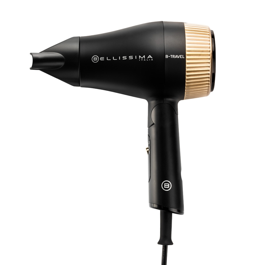 Bellissima 11872 - Reisefön B-TRAVEL 1400W/230V schwarz/gold