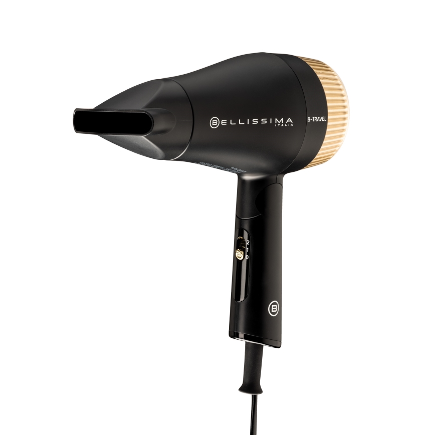 Bellissima 11872 - Reisefön B-TRAVEL 1400W/230V schwarz/gold