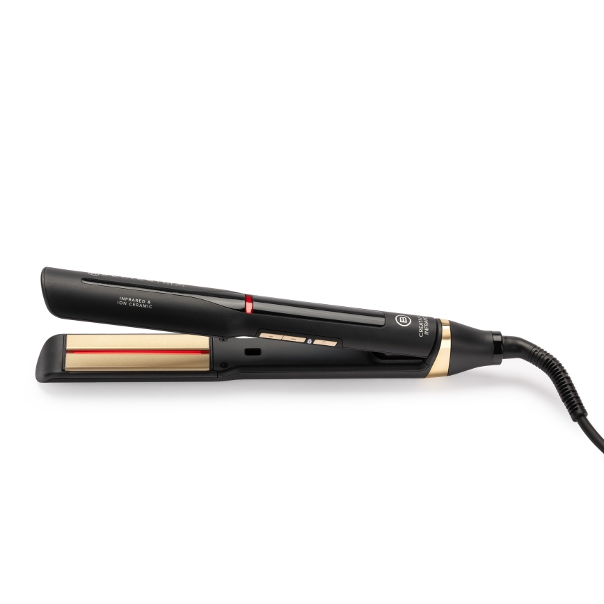 Bellissima 11948 - Piastra per capelli con display LCD e tecnologia a infrarossi, 60W/230V, nera