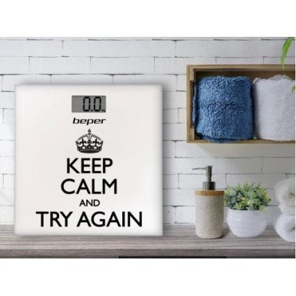 Beper - Bilancia personale digitale con display LCD, alimentazione 1x CR2032