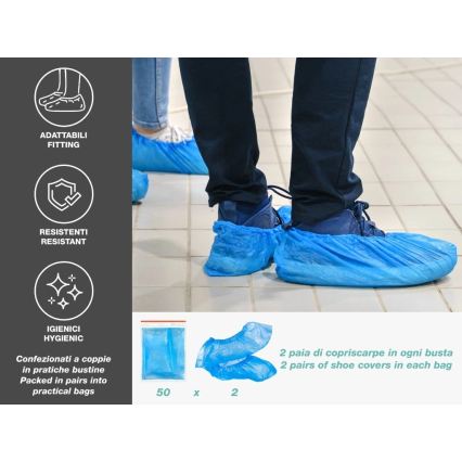 Beper - Copriscarpe, confezione da 100 pezzi