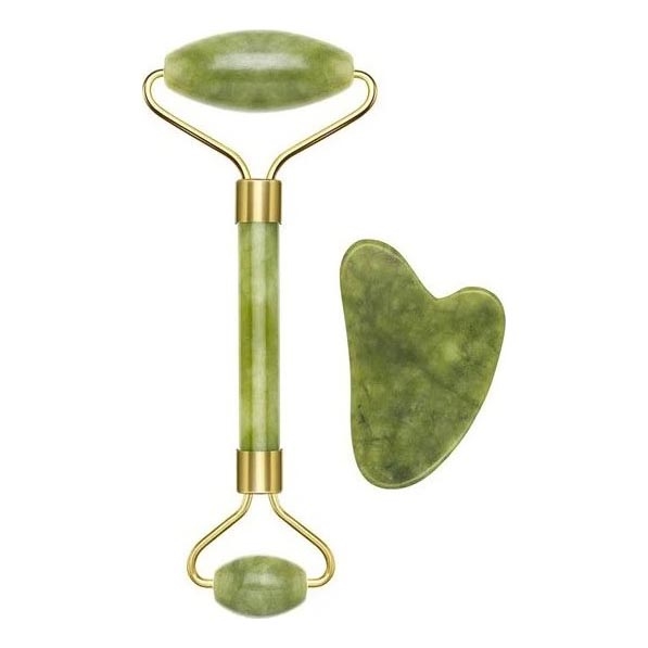 Beper - Jade-Massage-Roller und Gua Sha-Stein