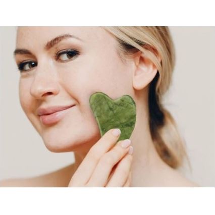 Beper - Jade-Massage-Roller und Gua Sha-Stein