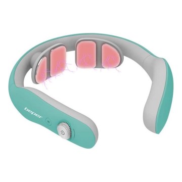 Beper - Massaggiatore cervicale ricaricabile EMS 5V/900 mAh colore menta