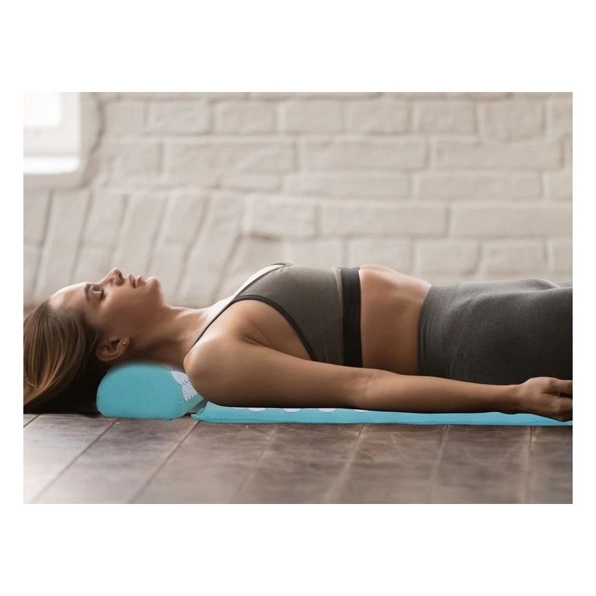 Beper - Tappetino e cuscino per agopressione, colore menta