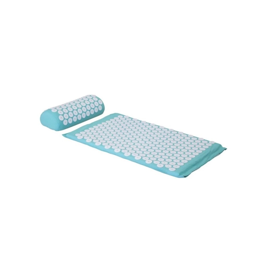 Beper - Tappetino e cuscino per agopressione, colore menta